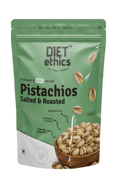 Diet Ethics American Pistachios Salted 250g – Premium roasted antioxidant-rich nuts