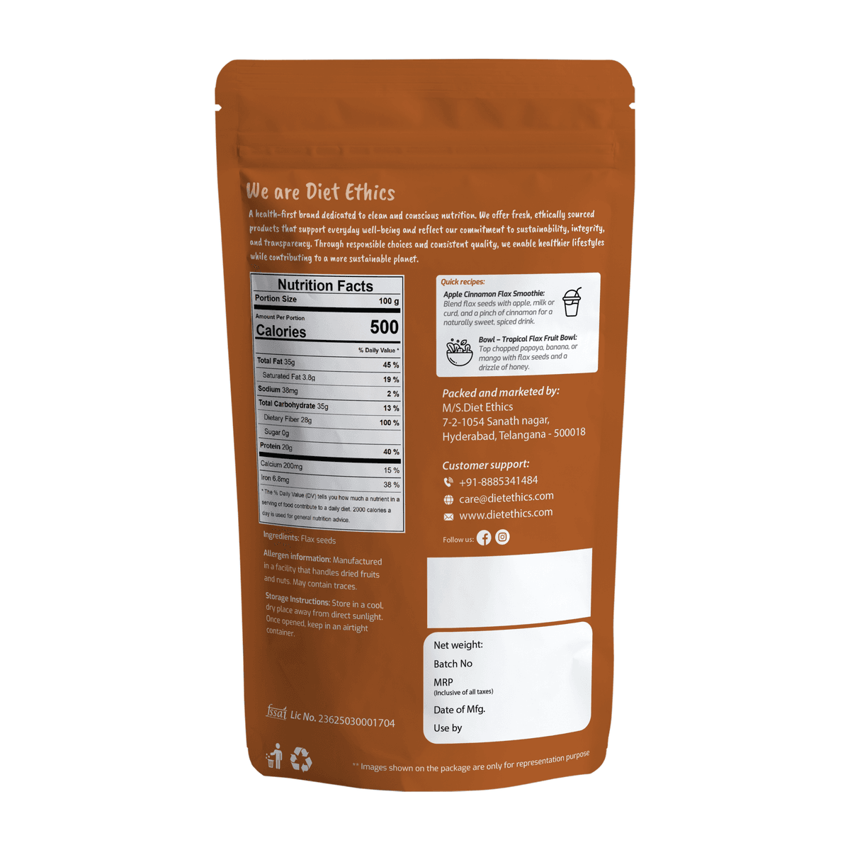 Premium flax seeds showing quality appearance