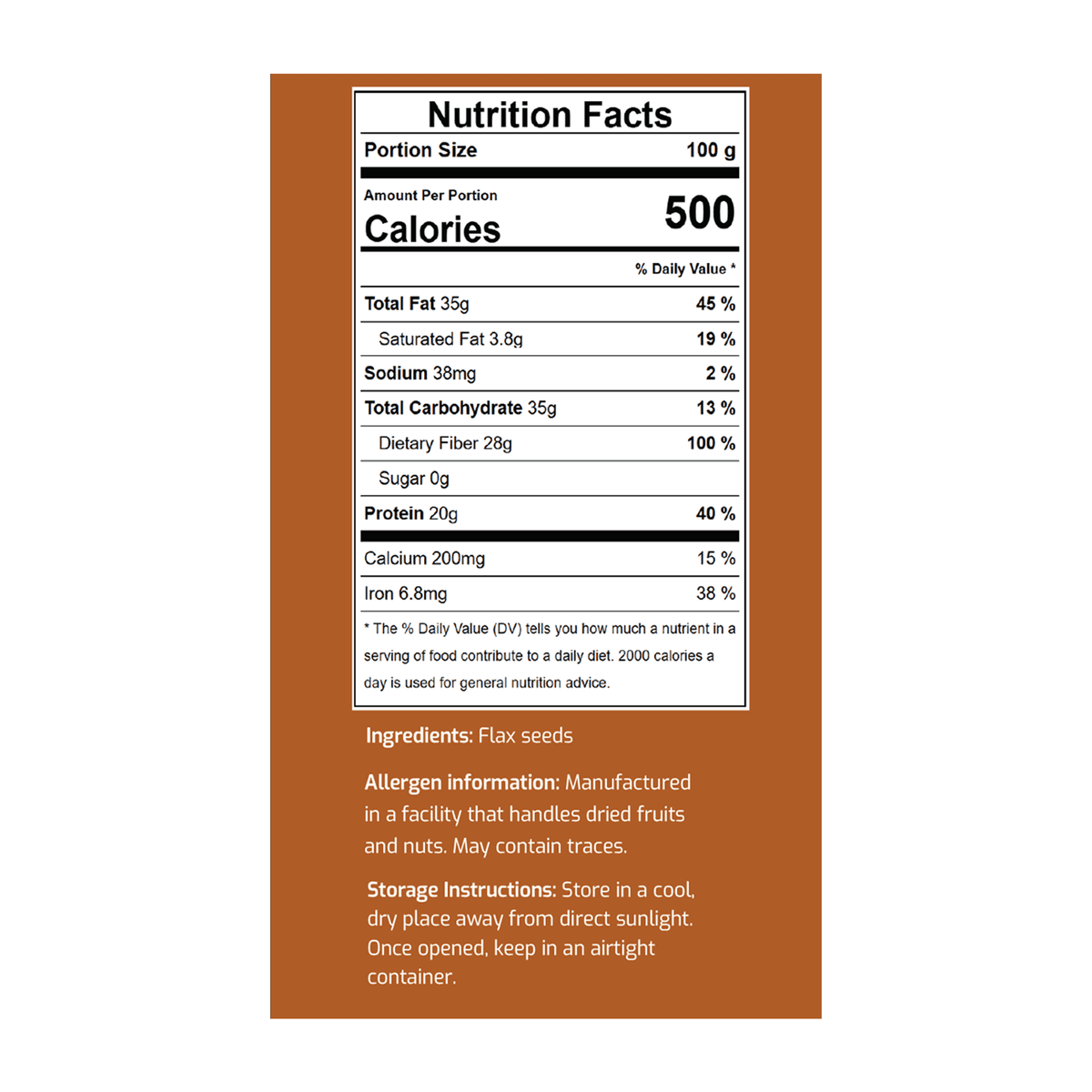 Premium flax seeds showing quality appearance