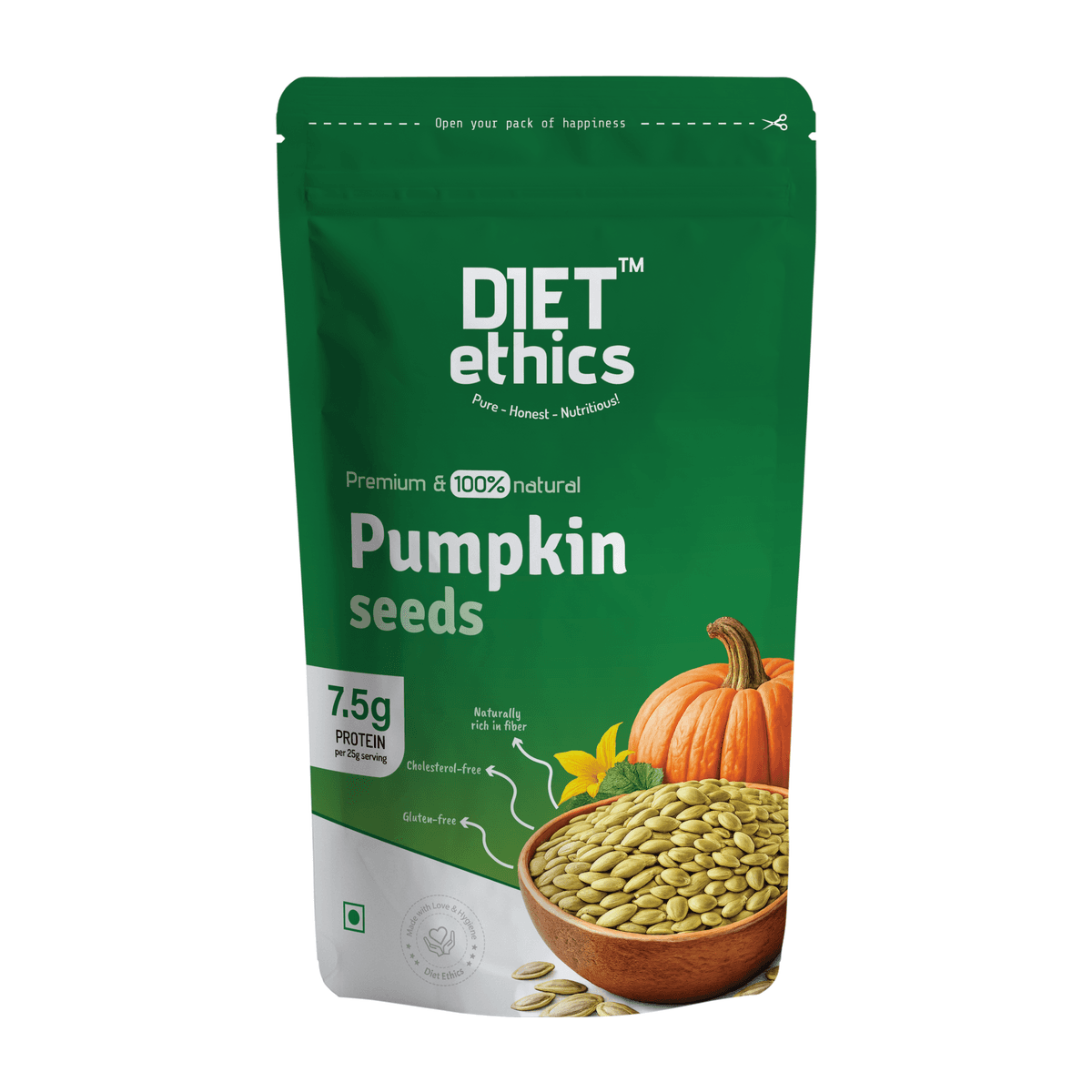 Premium Pumpkin Seeds 200g premium dry fruit pack