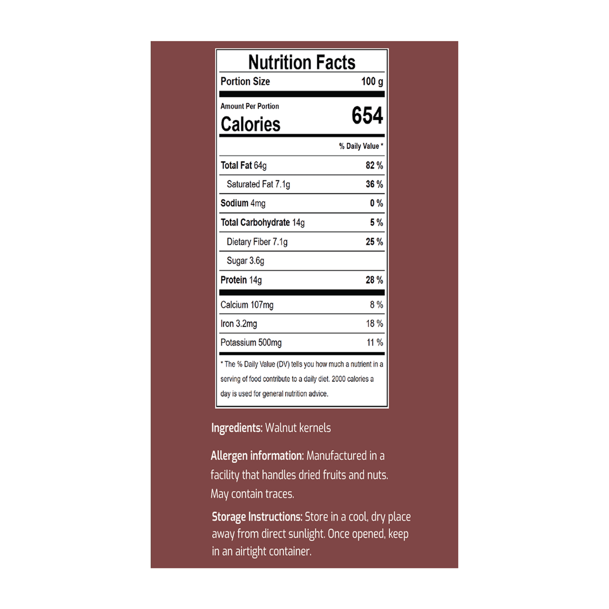 Premium Chilean walnut kernels with natural appearance and quality